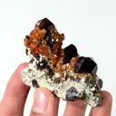 Natural Garnet and Smoky Quartz, Mineral Specimen:Fujian,China (55*40*50MM) - image 3