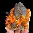 Natural Garnet and Smoky Quartz, Mineral Specimen:Fujian,China (65*65*35MM) - image 2
