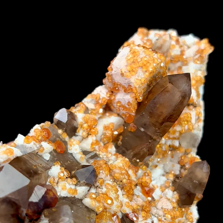 Natural Garnet and Smoky Quartz, Mineral Specimen:Fujian,China (65*80*40MM) - image 5