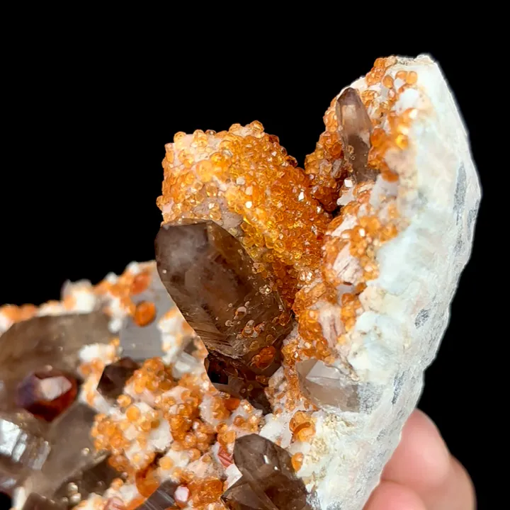 Natural Garnet and Smoky Quartz, Mineral Specimen:Fujian,China (65*80*40MM) - image 4