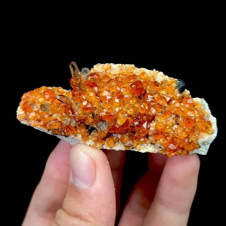 Natural Garnet and Smoky Quartz, Mineral Specimen:Fujian,China (70*30*25MM) image
