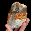 Natural Garnet and Smoky Quartz, Mineral Specimen:Fujian,China (75*85*55MM) - image 5