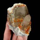 Natural Garnet and Smoky Quartz, Mineral Specimen:Fujian,China (75*85*55MM) - image 3