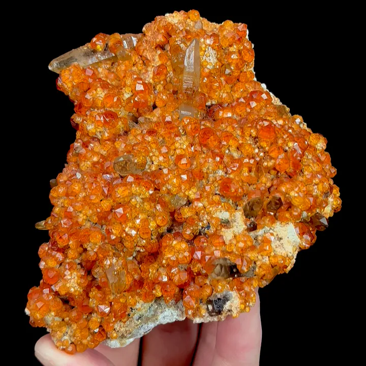 Natural Garnet and Smoky Quartz, Mineral Specimen:Fujian,China (90*95*30MM) image