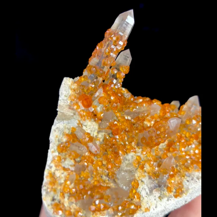 Natural Garnet and Smoky Quartz, Mineral Specimen:Fujian,China (95*60*55MM) - image 4