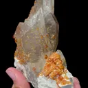 Natural Garnet and Smoky Quartz Mineral Specimen,High Quality Specimen,YUNXIAO,FUJIAN,CHINA(100*52*110mm) - image 3
