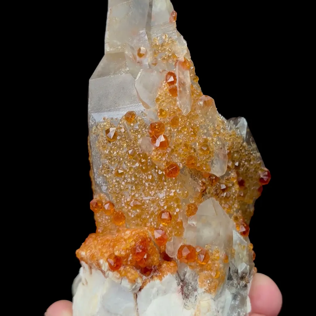 Natural Garnet and Smoky Quartz Mineral Specimen,High Quality Specimen,YUNXIAO,FUJIAN,CHINA(100*52*110mm) image