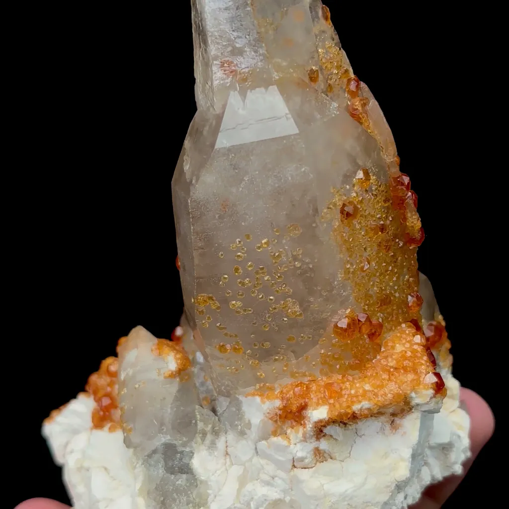 Natural Garnet and Smoky Quartz Mineral Specimen,High Quality Specimen,YUNXIAO,FUJIAN,CHINA(100*52*110mm) - image 4