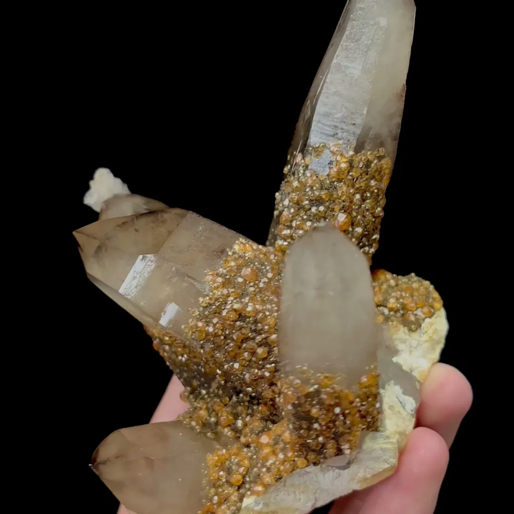 Natural Garnet and Smoky Quartz Mineral Specimen,High Quality Specimen,YUNXIAO,FUJIAN,CHINA(120*86*96mm) - image 2