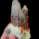 Natural Garnet and Smoky Quartz Mineral Specimen,High Quality Specimen,YUNXIAO,FUJIAN,CHINA(50*48*85mm) - image 2