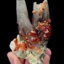 Natural Garnet and Smoky Quartz Mineral Specimen,High Quality Specimen,YUNXIAO,FUJIAN,CHINA(50*48*85mm) - image 1