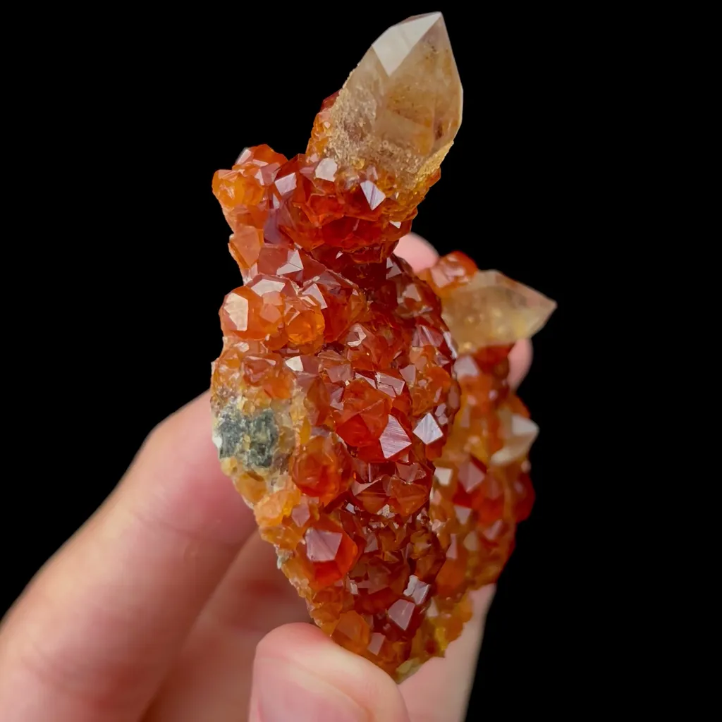 Natural Garnet and Smoky Quartz Mineral Specimen,High Quality Specimen,YUNXIAO,FUJIAN,CHINA(63*63*36mm) - image 3