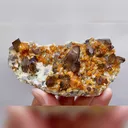 Natural Garnet and Smoky Quartz Symbiosis comes from Fujian,China 105*50*30MM - image 5