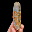 Natural Garnet and Smoky Quartz Tower, Mineral Specimen:Fujian,China (40*120*35MM) - image 6