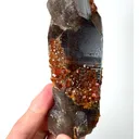 Natural Garnet and Smoky Quartz Tower, Mineral Specimen:Fujian,China (75*125*40MM) - image 3