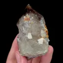 Natural Garnet and Smoky Quartz Tower Mineral Specimen,High Quality Specimen,FUJIAN,CHINA(35*35*70mm) - image 4