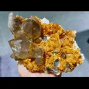 Natural Garnet and Smoky Quartz Tower Symbiosis comes from Fujian,China 145*95*90MM - image 1