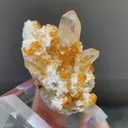 Natural Garnet and Smoky Quartz Tower Symbiosis comes from Fujian,China 30*35*25MM - image 2