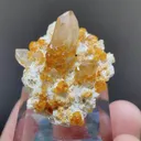 Natural Garnet and Smoky Quartz Tower Symbiosis comes from Fujian,China 30*35*25MM - image 1