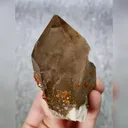Natural Garnet and Smoky Quartz Tower Symbiosis comes from Fujian,China 35*35*70MM - image 2