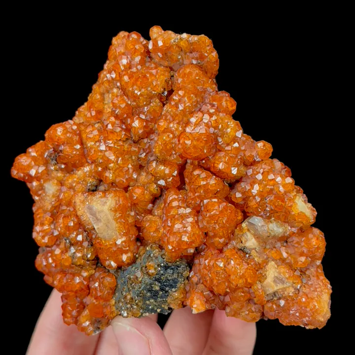 Natural Garnet and Smoky Quartz,Mineral Specimen:Fujian,China (80*85*30MM) image