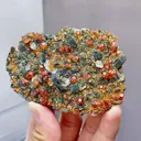 Natural Garnet comes from Yunxiaotongbei,Fujian 85*60*10MM - image 1