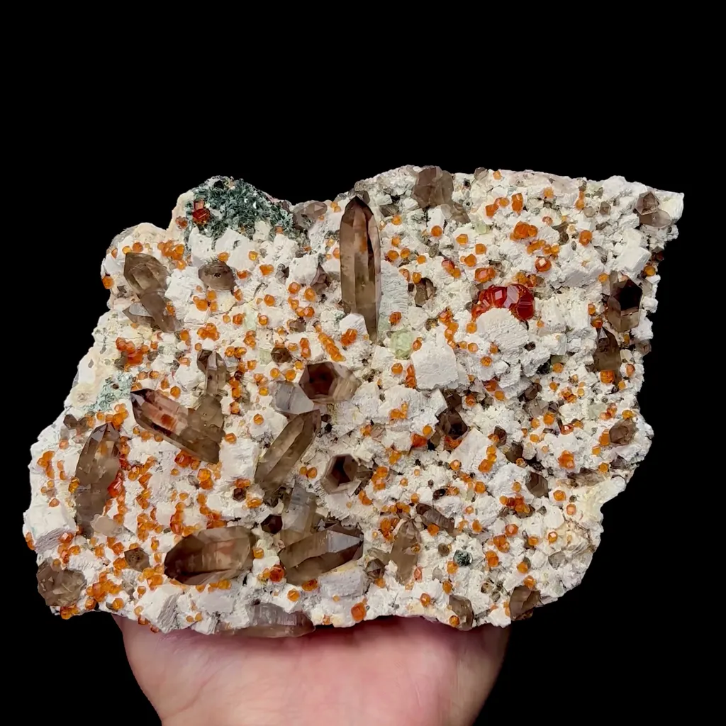 Natural Garnet Smoky Quartz and Feldspar Mineral Specimen,High Quality Specimen,FUJIAN,CHINA(150*115*58mm) - image 4