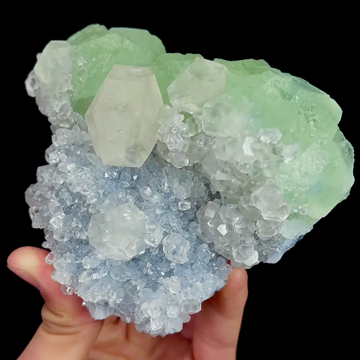 Natural Geen Fluorite and Calcite, Mineral Specimen:Fujian,China (125*95*65MM) - image 4