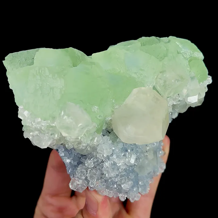 Natural Geen Fluorite and Calcite, Mineral Specimen:Fujian,China (125*95*65MM) - image 3