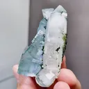 Natural Glassy Fluorite and Quartz coexist comes from Yaogangxian,Hunan 50*20*55MM - image 3