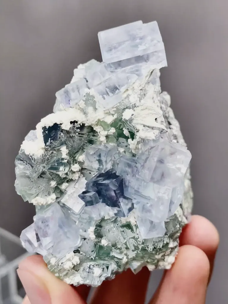 Natural Glassy Fluorite comes from Zhejiang,China 45*35*70MM - image 3