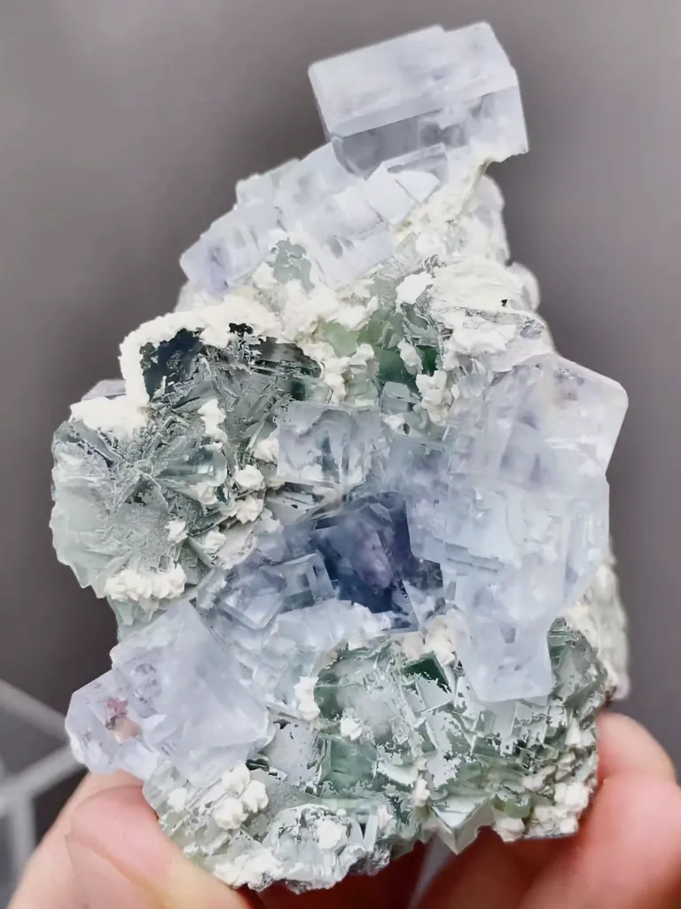 Natural Glassy Fluorite comes from Zhejiang,China 45*35*70MM image