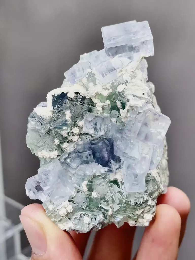 Natural Glassy Fluorite comes from Zhejiang,China 45*35*70MM - image 4