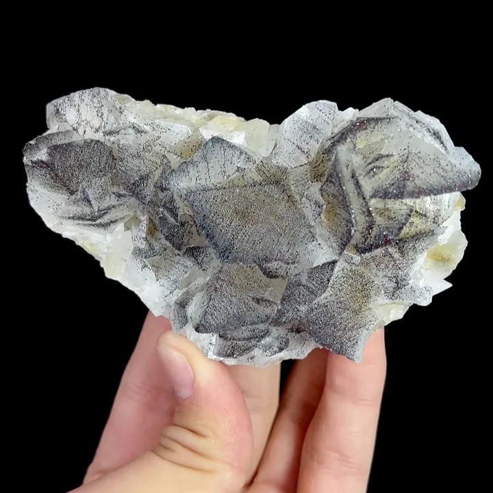 Natural Goethite and Calcite, Mineral Specimen:Daye,Hubei (100*55*30MM) image
