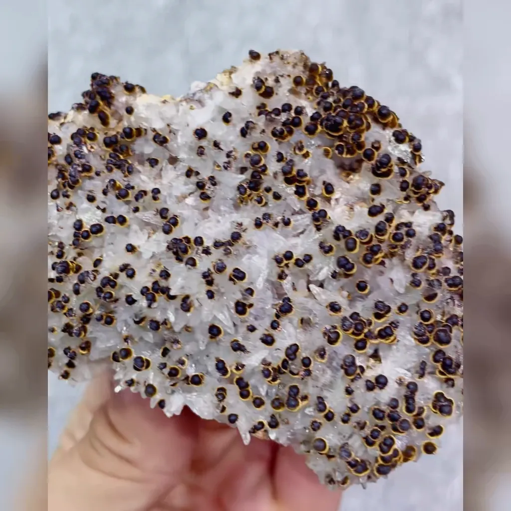Natural Goethite and Calcite Symbiosis comes from Daye,Hubei 105*65*30MM - image 2