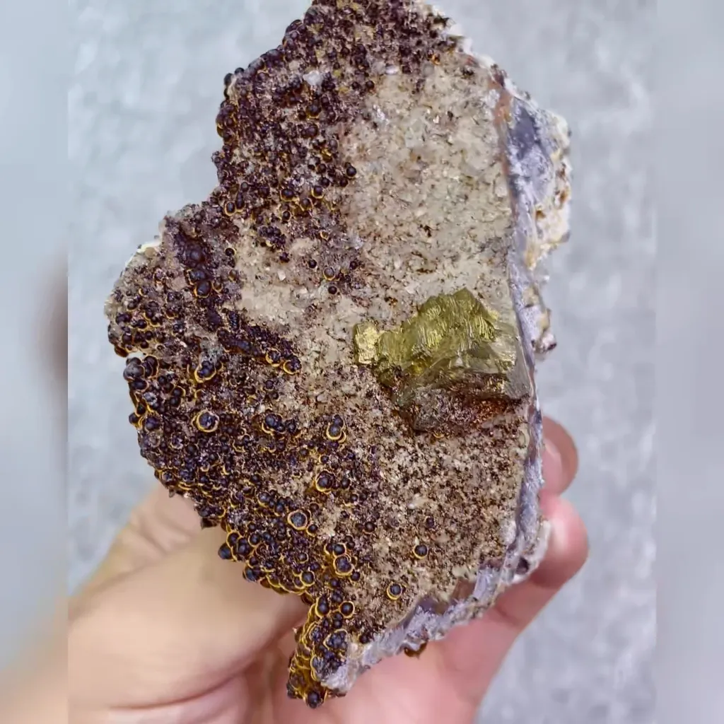 Natural Goethite and Calcite Symbiosis comes from Daye,Hubei 105*65*30MM - image 4