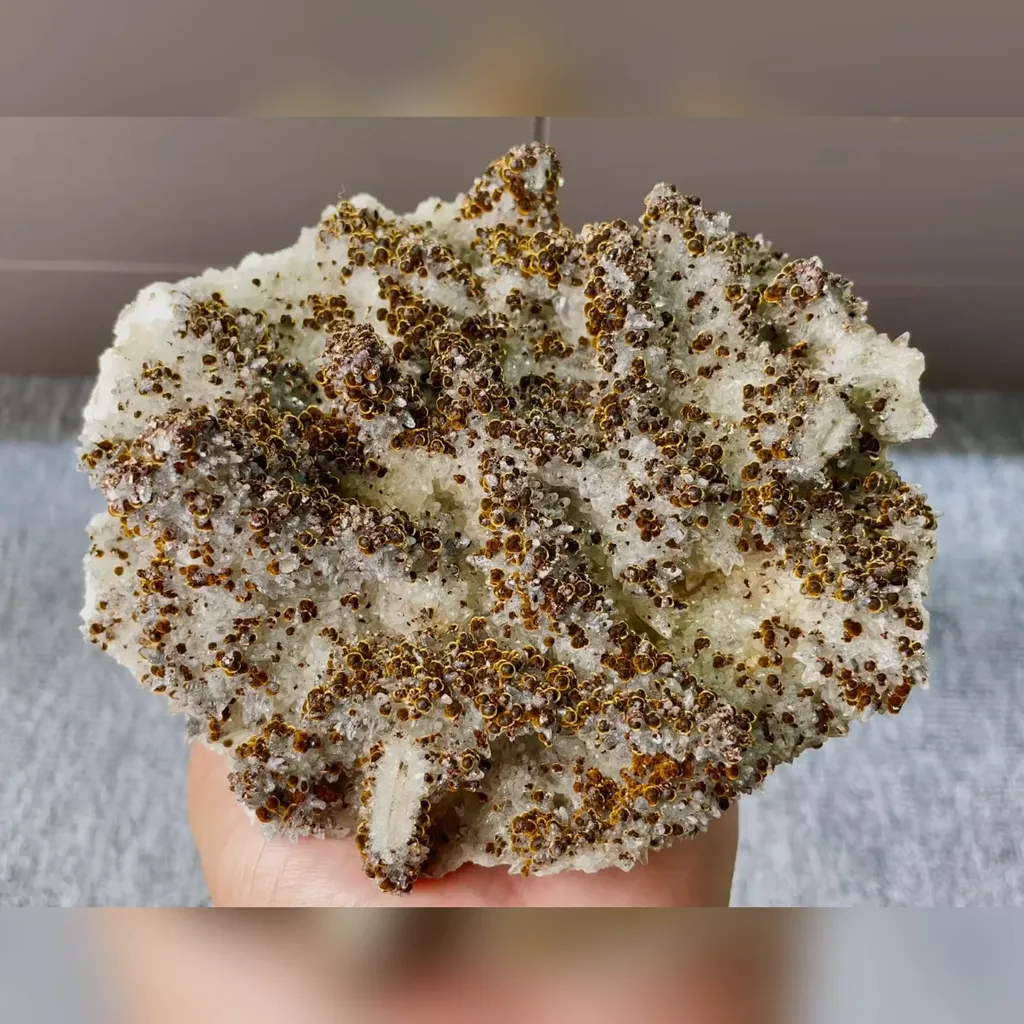 Natural Goethite and Calcite Symbiosis comes from Daye,Hubei 130*115*65MM image