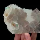 Natural Green and Purple Fluorite and Crystal Symbiosis Mineral Specimen,High Quality Specimen,ZHEJIANG,CHINA(160*84*38mm) - image 2