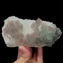Natural Green and Purple Fluorite and Crystal Symbiosis Mineral Specimen,High Quality Specimen,ZHEJIANG,CHINA(160*84*38mm) - image 1