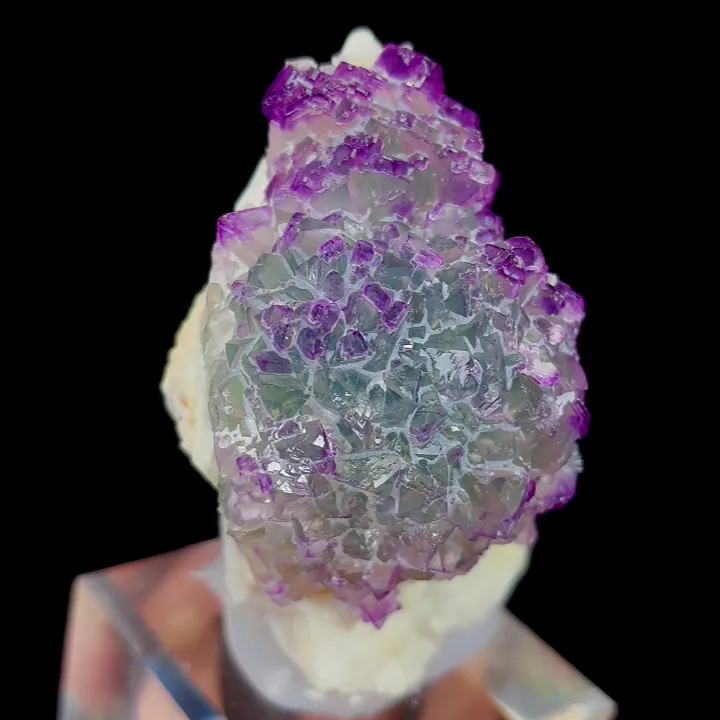 Natural Green and Purple Fluorite, Mineral Specimen:Zhejiang,China (55*75*50MM) - image 4