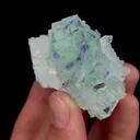 Natural Green and Purple Phantom Fluorite and Quartz, Mineral Specimen:Zhejiang,China (70*55*40MM) - image 3