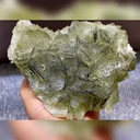 Natural Green Calcite  and Hematite Symbiosis comes from Daye,Hubei 125*95*55MM - image 3