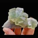 Natural Green Calcite, Mineral Specimen: Xianghualing,Hunan (75*40*30MM) - image 1