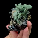Natural Green Crystal and Black Tourmaline Mineral Specimen,High Quality Specimen,HUANGGANG LIANG,INNER MONGOLIA,CHINA(85*60*47mm) - image 2