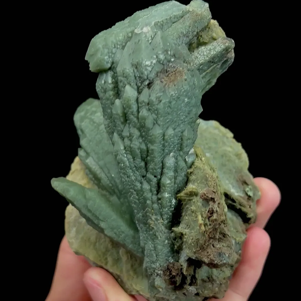 Natural Green Crystal and Calcite Mineral Specimen,High Quality Specimen,HUANGGANG LIANG,INNER MONGOLIA,CHINA(75*100*56mm) - image 2