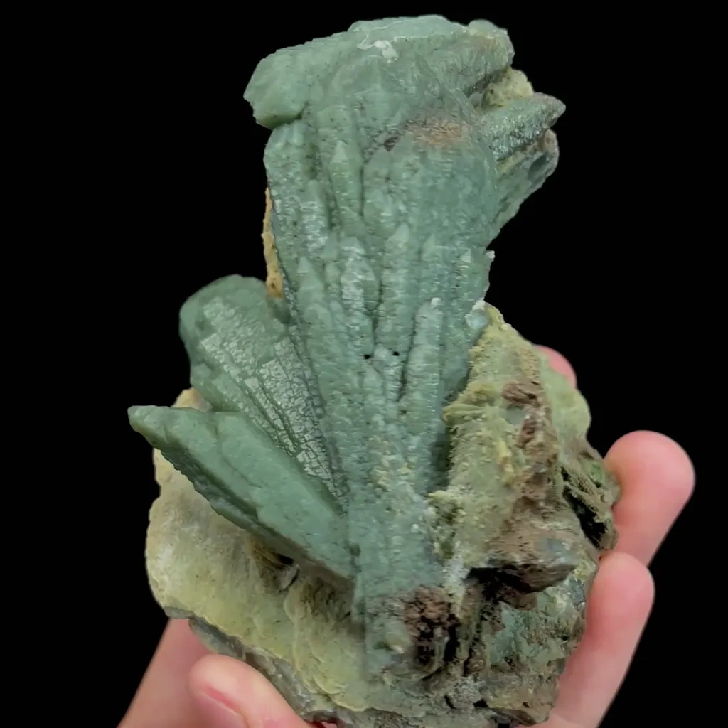 Natural Green Crystal and Calcite Mineral Specimen,High Quality Specimen,HUANGGANG LIANG,INNER MONGOLIA,CHINA(75*100*56mm) - image 3