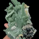 Natural Green Crystal and Ilvaite,Cluster Mineral Specimen:NEIMENGGU (105*70*80mm) - image 2