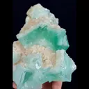 Natural Green Cube Fluorite and Calcite, Mineral Specimen:Xianghualing,Hunan (105*140*60MM) - image 3