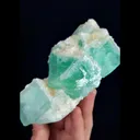Natural Green Cube Fluorite and Calcite, Mineral Specimen:Xianghualing,Hunan (105*140*60MM) - image 2