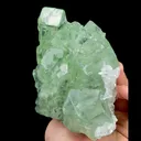 Natural Green Cube Fluorite and Calcite, Mineral Specimen:Xianghualing,Hunan (115*130*90MM) - image 2